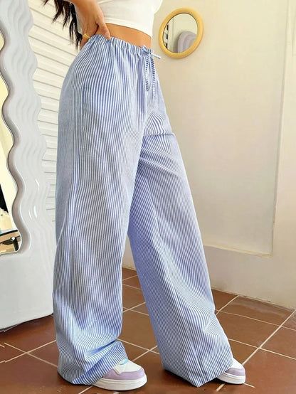 Autumn & Winter Women’s Striped Casual Pants