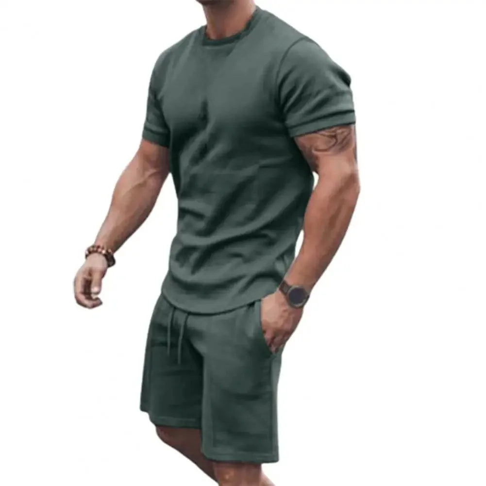 Men’s Summer T-Shirt & Shorts Two-Piece